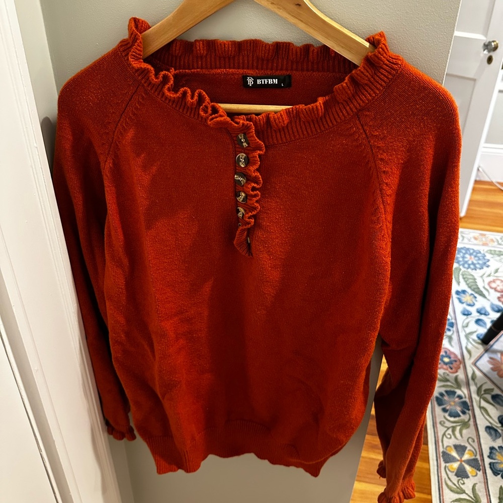 BYTEM Women's Orange Sweater